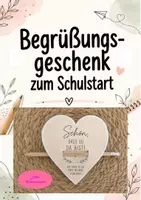 Vorschau - Arbeitsblätter - Begrüßungsgeschenk zum Schulstart – Herzkarten - Deckblatt