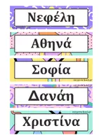 Προεπισκόπηση - Flashcards - Ετικέτες ονομάτων και οργάνωσης της τάξης - Σελίδα 3