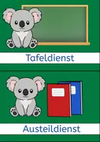 Vorschau - Poster - Koalaklasse Klassendienste Grundschule - Seite 1