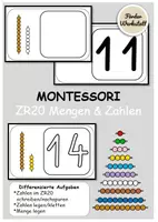 Vorschau - Arbeitsblätter - ZR20 - Mengen und Zahlen (Montessori) - Deckblatt