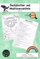 Vorschau - Arbeitsblätter - Optik - Deckblätter und Inhaltsverzeichnis - Deckblatt