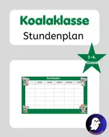 Vorschau - Anderer Materialtyp - Koalaklasse Stundenplan Grundschule - Deckblatt
