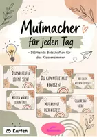 Vorschau - Arbeitsblätter - Mutmacher für jeden Tag - Stärkende Botschaften für das Klassenzimmer - Deckblatt