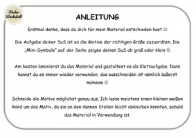 Vorschau - Mal- und Bastelvorlagen - Klettaufgabe: Groß oder Klein - SOMMER - Klettmappe - 1 zu 1 Zuordnung (TEACCH) - Seite 2