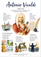 Vorschau - Arbeitsblätter - Lernposter + Arbeitsblätter zum Thema "Antonio Vivaldi" + Lösung & MP3 + Mindmap + Infografik - Deckblatt