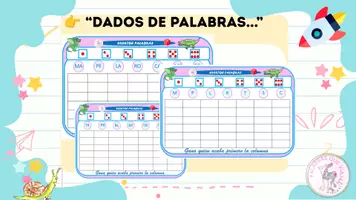 Vista previa - Juegos / Gamificación - DADOS DE PALABRAS PARA PENSAR Y ESCRIBIR - Portada