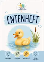 Vorschau - Arbeitsblätter - Die Tierforscher, Die Ente, Grundschule, Forscherheft - Deckblatt