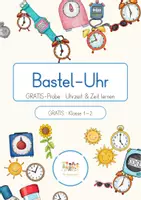 Vorschau - Mal- und Bastelvorlagen - GRATIS Uhrzeit - Bastel-Uhr (Probeseiten) - Deckblatt