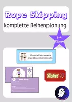 Vorschau - Stundenentwürfe - Rope Skipping – Unterrichtsreihe mit Sprungkarten, Stationen und Differenzierung - Deckblatt