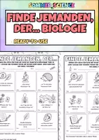 Vorschau - Arbeitsblätter - Biologie Kennenlernspiel „Finde jemanden, der…“ – Unterrichtseinstieg für die erste Biologiestunde | sofort einsetzbar - Deckblatt