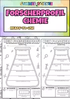 Vorschau - Arbeitsblätter - Forscherprofil Chemie – Kennenlern-Arbeitsblatt für die erste Chemiestunde | Interessen, Experimentiererfahrung & Forschungsziele - Deckblatt