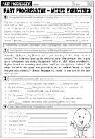 Vorschau - Arbeitsblätter - PAST PROGRESSIVE - Mixed Exercises (Worksheet) - Seite 3