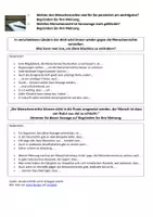 Vorschau - Arbeitsblätter - Arbeitsblatt Menschenrechte Schreiben - Deckblatt