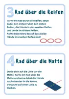 Vorschau - Stationenlernen - Methodische Reihe: Stationskarten Radschlagen - Deckblatt