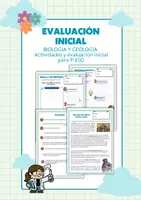 Vista previa - Hojas de trabajo - EVALUACIÓN INCIAL DE CIENCIAS 1º ESO - Portada