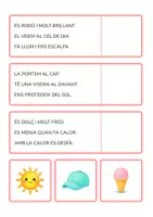 Vista previa - Hojas de trabajo - Comprensió lectora · Endevina la imatge (Lletra de pal) - página 1
