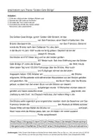 Vorschau - Arbeitsblätter - Arbeitsblätter zum Thema "Golden Gate Bridge" + Lösung & MP3 + Infografik - Deckblatt