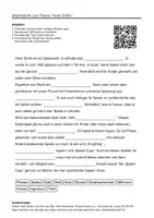 Vorschau - Arbeitsblätter - Arbeitsblätter zum Thema "Haim Shafir" + Lösung & MP3 + - Deckblatt