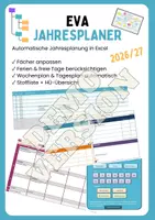 Vorschau - Lehrpläne/Lehrermaterial - EVA Jahresplaner v2.0 – kostenlose Demoversion - Deckblatt