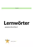 Vorschau - Arbeitsblätter - Lernwörter passend zu Flex und Flora 3 - Deckblatt