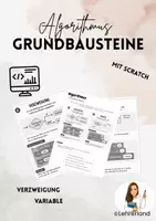 Vorschau - Arbeitsblätter - Grundbausteine Algortihmus: Verzweigung und Variable - Deckblatt