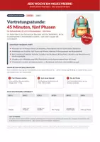 Vorschau - Unterrichtsreihen - Vertretungsstunde – Notfallplan für LiV - Deckblatt