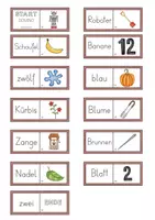 Vorschau - Spiele - Lesedomino - 1. KLASSE KARIBU - Buchstaben O bis B - Seite 1