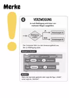 Vorschau - Arbeitsblätter - Grundbausteine Algortihmus: Verzweigung und Variable - Seite 2