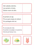Vista previa - Hojas de trabajo - Comprensió lectora · Endevina la imatge (Lletra d'impremta) - página 3