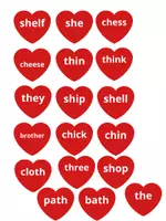 Vorschau - Aufgabenkarten - Digraphs Reading sh/th/ch - Deckblatt