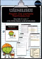 Vorschau - Stundenentwürfe - Wärmelehre 7/8 (5): Projekt Thermobecher - Deckblatt