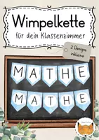 Vorschau - Anderer Materialtyp - Wimpelkette Mathe - Deckblatt