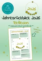Vorschau - Arbeitsblätter - Jahresrückblick 2026 zu Neujahr: Schüler*innen-Edition - Deckblatt
