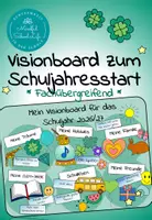 Vorschau - Arbeitsblätter - Visionboard zum Schulstart 2026/27 (Back to school, neues Schuljahr) - Deckblatt