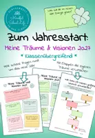 Vorschau - Arbeitsblätter - Neujahrswünsche zum Jahresstart 2027: Meine Träume und Visionen (Neujahr) - Deckblatt