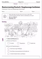Vorschau - Arbeitsblätter - Basisscreenings Verstehen Klasse 5–6 - Seite 1