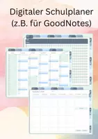 Vorschau - Lehrpläne/Lehrermaterial - Digitaler Lehrerkalender 2026/2027 | Interaktiver Lehrerplaner für GoodNotes | Schulplaner mit Ferien & Feiertagen NRW - Deckblatt