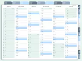 Vorschau - Lehrpläne/Lehrermaterial - Digitaler Lehrerkalender 2026/2027 | Interaktiver Lehrerplaner für GoodNotes | Schulplaner mit Ferien & Feiertagen NRW - Seite 2