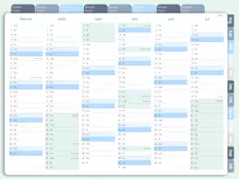 Vorschau - Lehrpläne/Lehrermaterial - Digitaler Lehrerkalender 2026/2027 | Interaktiver Lehrerplaner für GoodNotes | Schulplaner mit Ferien & Feiertagen NRW - Seite 3