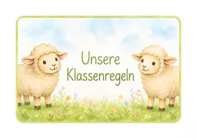Vorschau - Merkblätter - Schafklasse - Klassenregeln - Aushänge für Klassenregeln - Seite 1