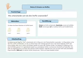 Vorschau - Stationenlernen - Stoffeigenschaften Klasse 7/8 – 7 Schülerexperimente im Stationenlernen | Protokolle + Lösungen - Seite 2