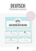 Vorschau - Aufgabenkarten - Deutsch-Moderationskarten - Deckblatt