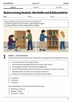 Vorschau - Arbeitsblätter - Basisscreening Abschnitte und Schlüsselwörter Klasse 5–6 - Deckblatt