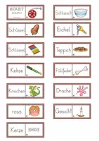 Vorschau - Spiele - Lesedomino - 1. KLASSE KARIBU - Buchstaben O bis Ü - Seite 1
