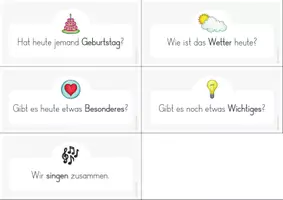 Vorschau - Aufgabenkarten - Morgenkreis - Moderationskarten - Seite 3