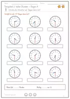 Vorschau - Arbeitsblätter - Uhrzeit - Uhren-Führerschein - Seite 3