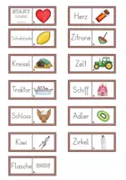 Vorschau - Spiele - Lesedomino - 1. KLASSE KARIBU - Buchstaben O bis Z - Seite 1