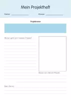 Vorschau - Arbeitsblätter - Projektheft 2-4. Klasse - Deckblatt