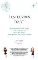 Aperçu - Outils du professeur - Livre œuvres d'arts CRPE L3 2027-28-29 - Page de couverture