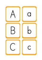 Vorschau - Spiele - Groß- und Kleinbuchstaben Zuordnung / Repetition Buchstaben Grundschule - Seite 1